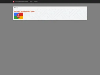 Angular Webpack Starter screenshot