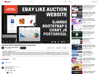 Ecommerce Auction Website screenshot