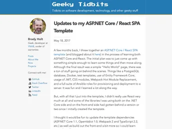 Aspnet Core React Template screenshot