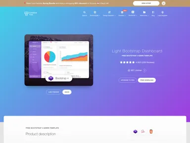 Light Bootstrap Dashboard screenshot