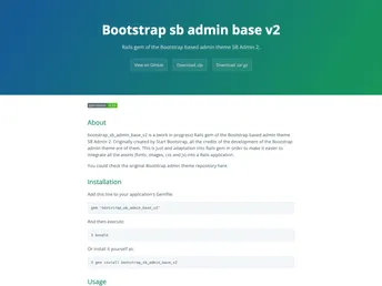 Bootstrap_sb_admin_base_v2 screenshot