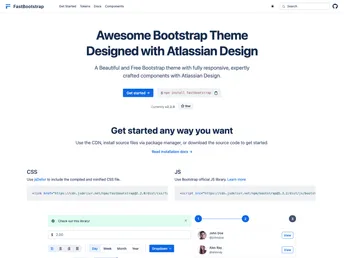Atlassian Design For Bootstrap screenshot