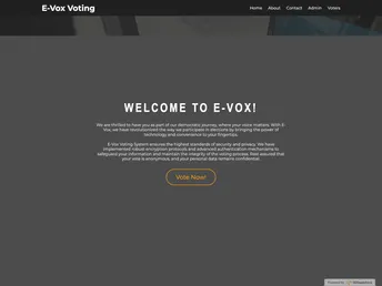 Online Voting System screenshot